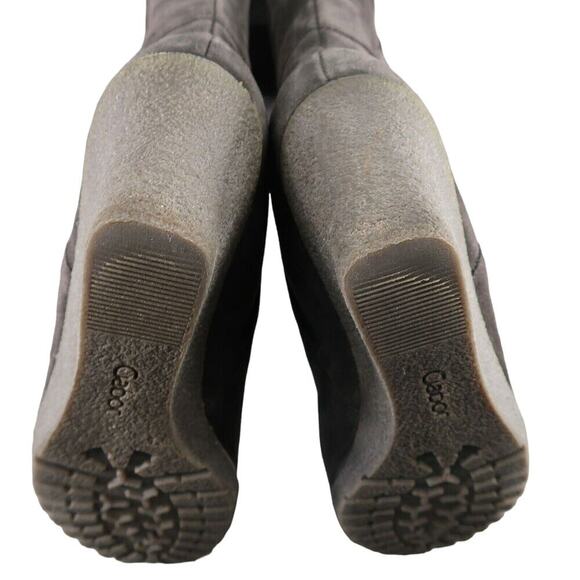 Gabor Shoes Womens 10 Wedge Boots Suede Knee High Zip Fashion Rinkata Patchwork - Picture 10 of 16